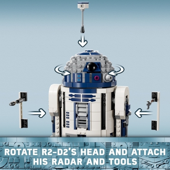 LEGO Star Wars R2-D2 Buildable Toy Droidfor Display and Play 75379 - Picture 3 of 10